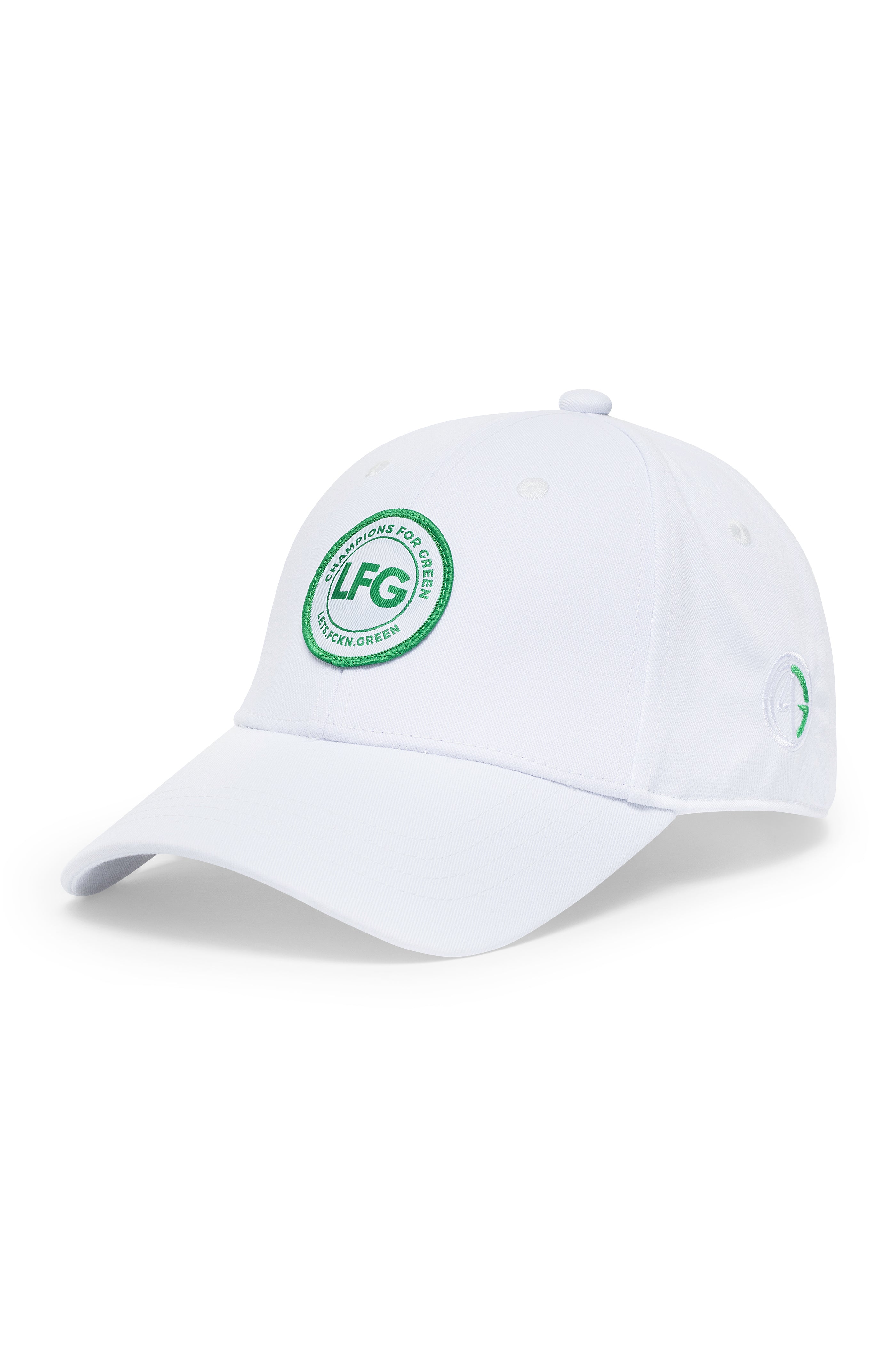 6 BOTTLES LFG PATCH HAT IN WHITE